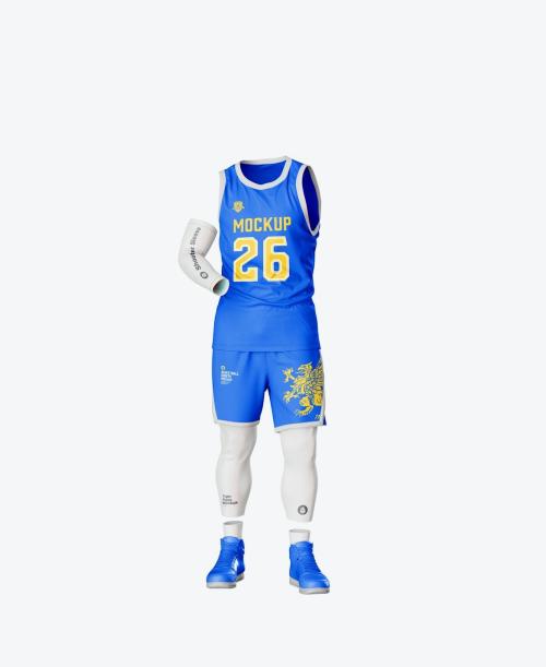 Basketball Player Kit with Mannequin Mockup