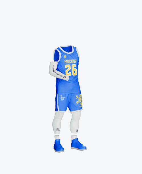 Basketball Player Kit with Mannequin Mockup