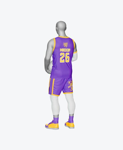 Basketball Player Kit with Mannequin Mockup