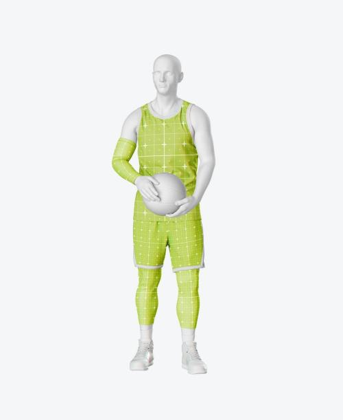 Basketball Player Kit with Mannequin Mockup