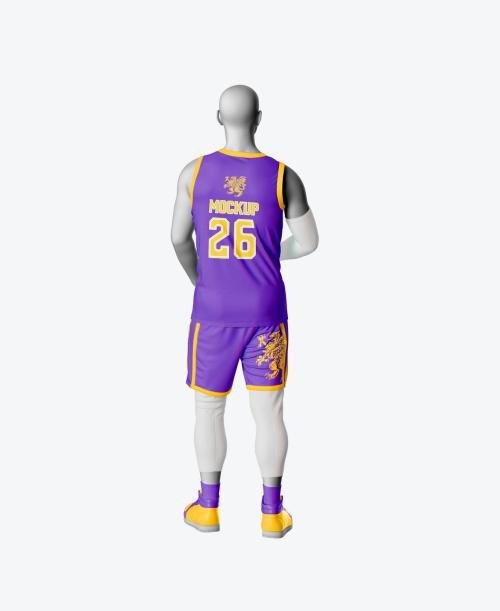 Basketball Player Kit with Mannequin Mockup