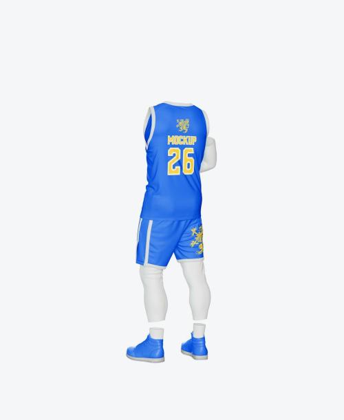 Basketball Player Kit with Mannequin Mockup