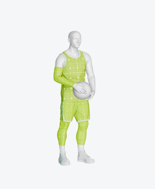 Basketball Player Kit with Mannequin Mockup