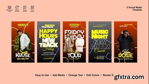 Videohive Instagram Music Night Reels 52970910