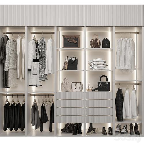 Wardrobe with glass doors_3