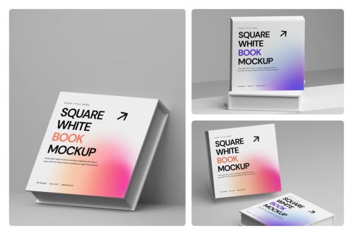 White Square Box Mockup