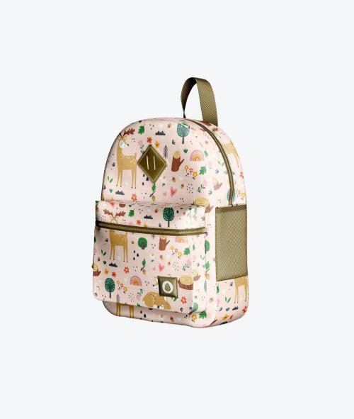 Set Child Backpack Mockup