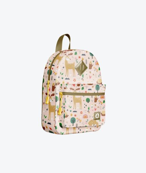 Set Child Backpack Mockup