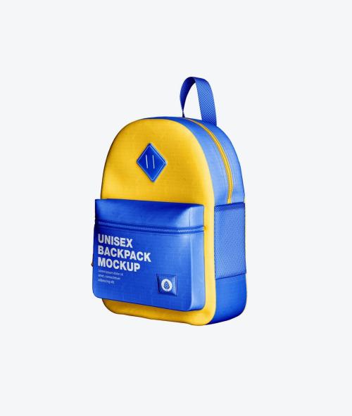 Set Child Backpack Mockup