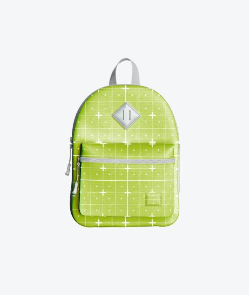 Set Child Backpack Mockup