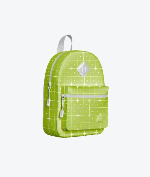 Set Child Backpack Mockup