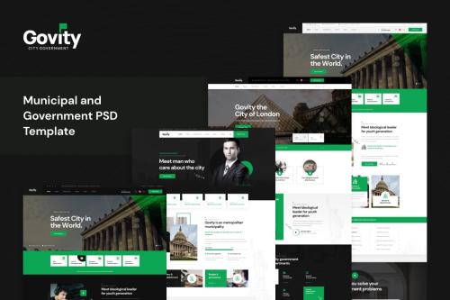 Govity - Municipal and Government PSD Template