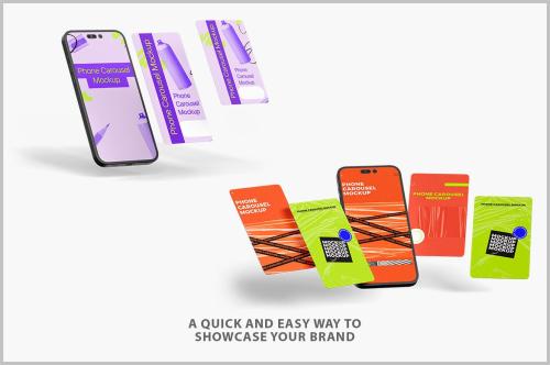Phone Carousel Mockup