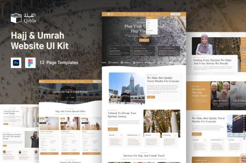 Hajj & Umrah Tour Travel Website UI Kit Template