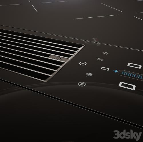 BORA Pro cooktop with integrated cooker hood