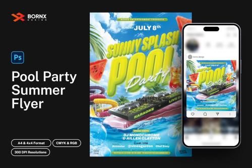 Pool Party Summer Flyer