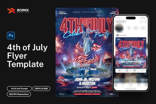 4th of July Flyer Template