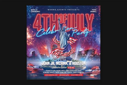 4th of July Flyer Template