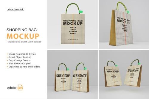 Shopping Bag Paper Mockups