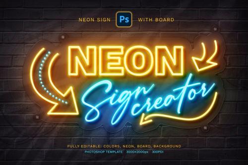 Neon Sign Board