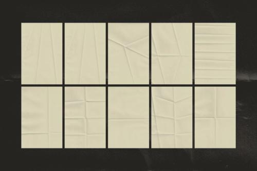 20 Folded Cream Paper Texture