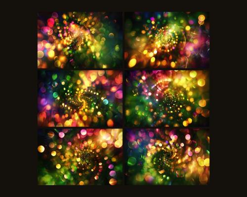 Swirling Bokeh Backgrounds