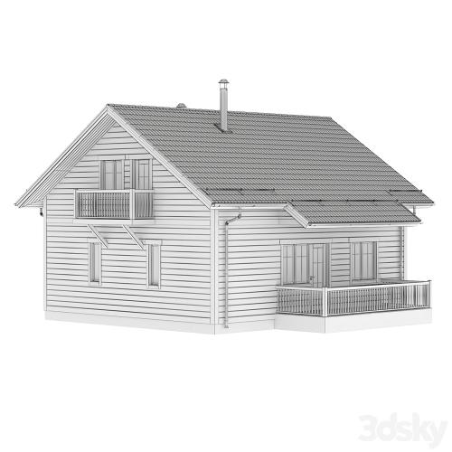 Country wooden house