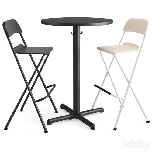 Setensele Franklin bar table and chair