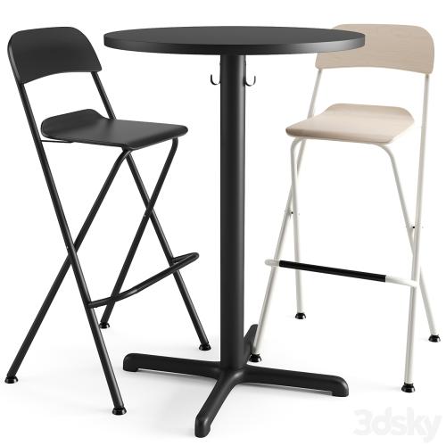 Setensele Franklin bar table and chair