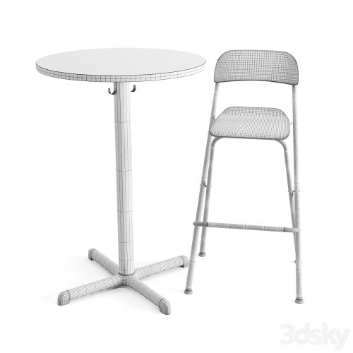 Setensele Franklin bar table and chair