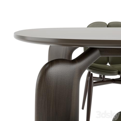 Roche Bobois - PULP table chairs wooden