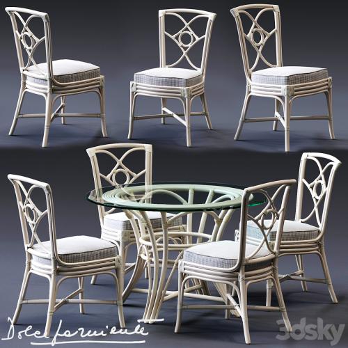 Dolcefarniente ORTENSIA Chair & IRENE Table