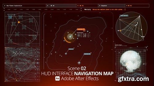 Videohive HUD Interface Navigation Map 02 Ae 52954827