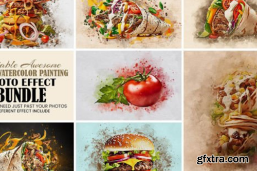Food Watercolor Painting Effect
