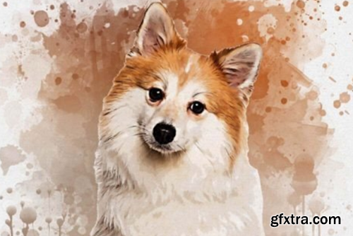 Dog Watercolor Painting Bundle