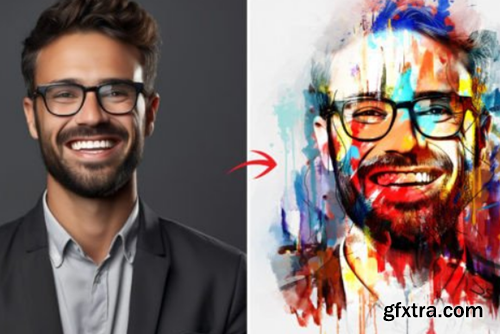 Artist Watercolor Painting Effect