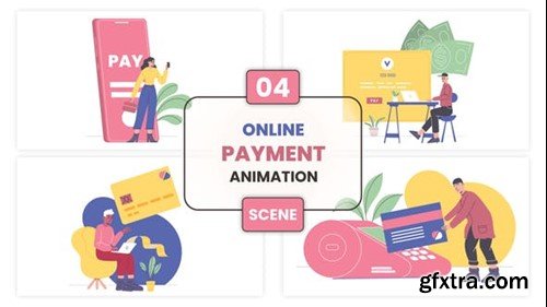 Videohive Online Payment Animation Scene 53010915