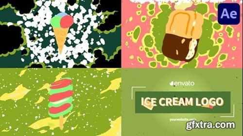 Videohive Ice Cream Morphing Logo Opener for After Effects 52996261