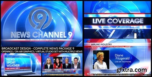 Videohive Broadcast Design - Complete News Package 9 12909717