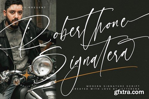 Roberthone Signatera Modern Signature Script RRFHXAZ