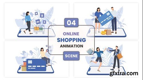 Videohive Online Shopping Animation Scene 53011553