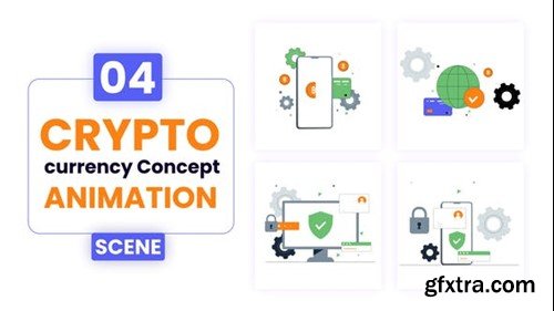 Videohive Crypto currency Concept Illustration Animation 53011214