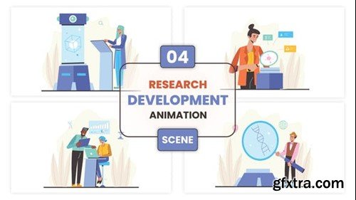 Videohive Research Development Illustration Animation Scene 53011490