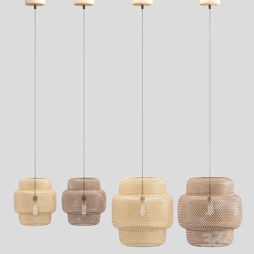 Rattan pendant lights 050