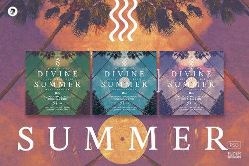 Divine Summer vol.3 – Party Flyer, Poster Template