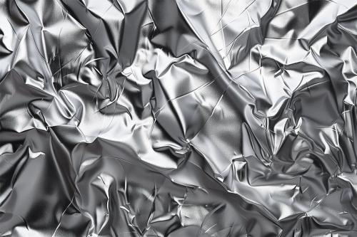 10 Crumpled Aluminum Foil Texture