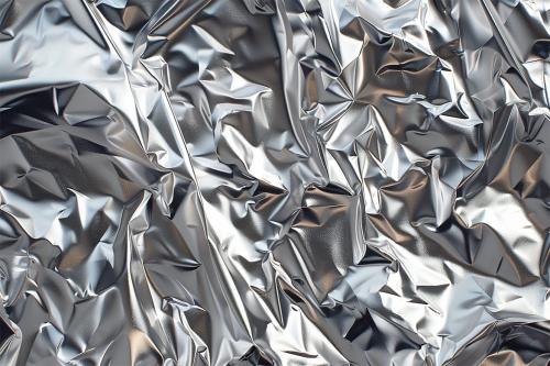 10 Crumpled Aluminum Foil Texture