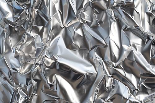 10 Crumpled Aluminum Foil Texture