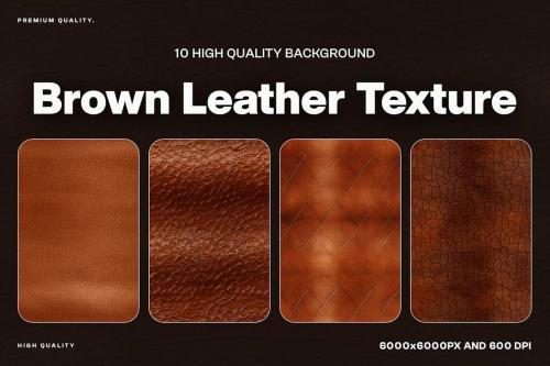 10 Brown Leather Texture Background