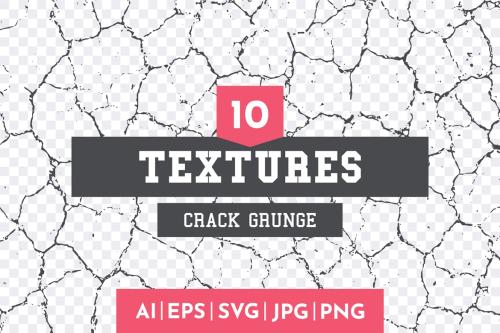 10 Grunge Crack Textures